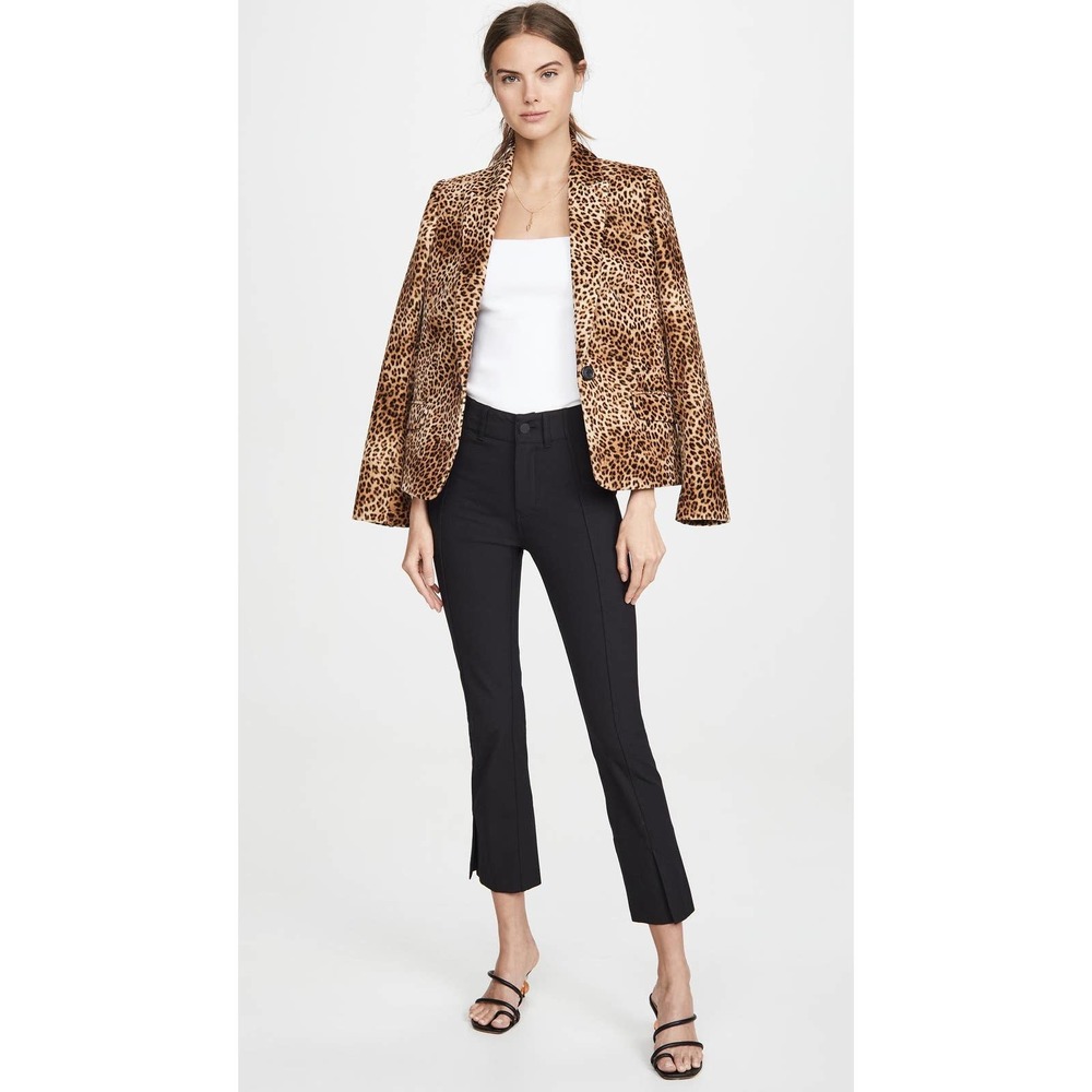 AYR The Sizzle Straight Leg Split Hem Pants Black Size 6